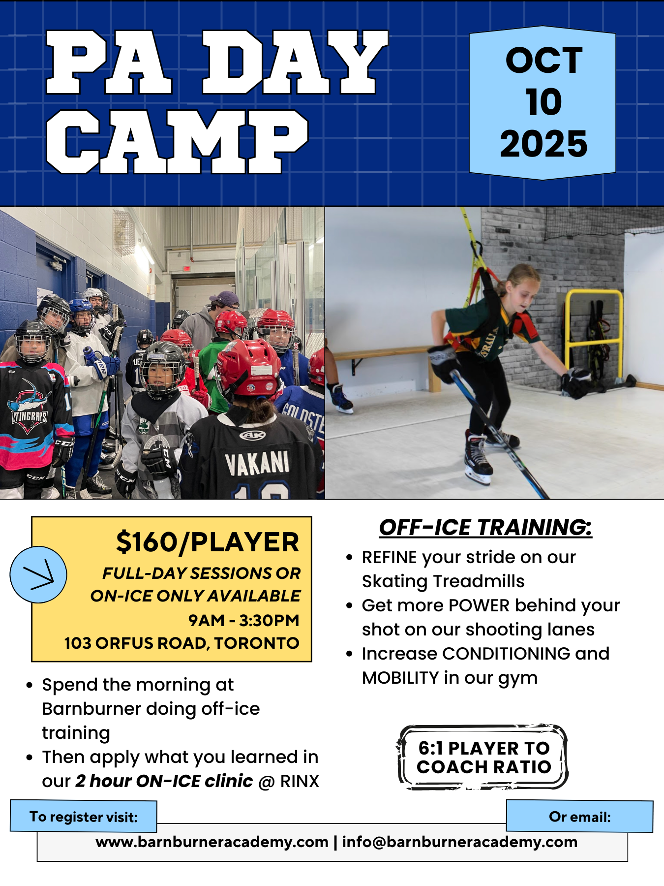 October 10th PA Day Camp